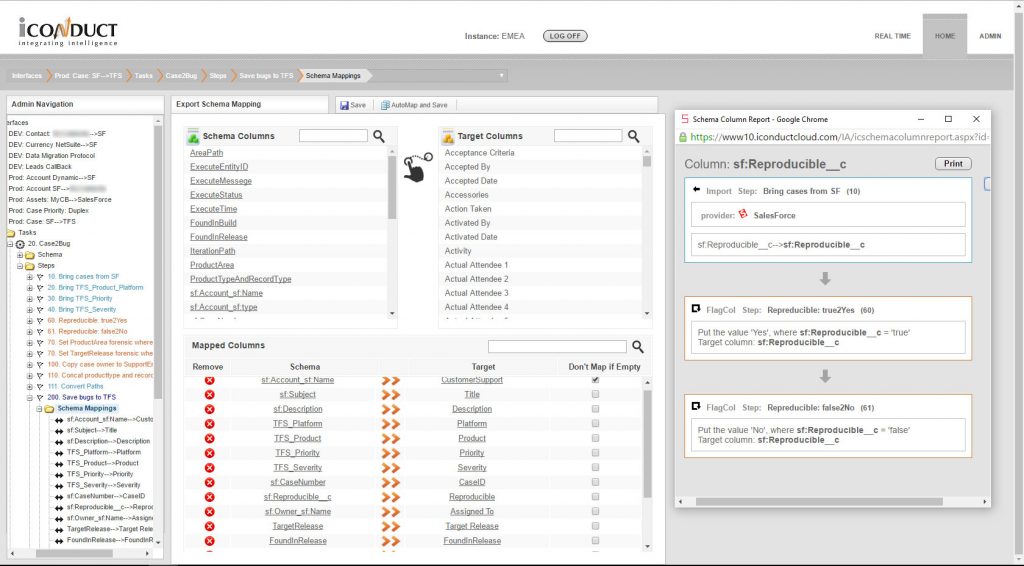 Mappint With Column Report